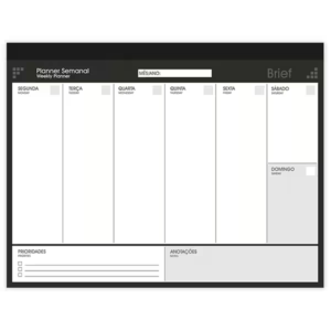 Planner Semanal de Mesa (Bloco)